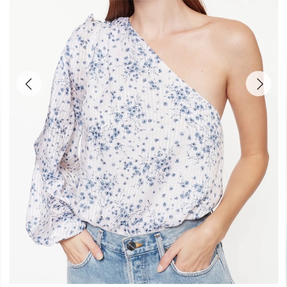 Cami NYC Lenore Silk One Shoulder Bodysuit